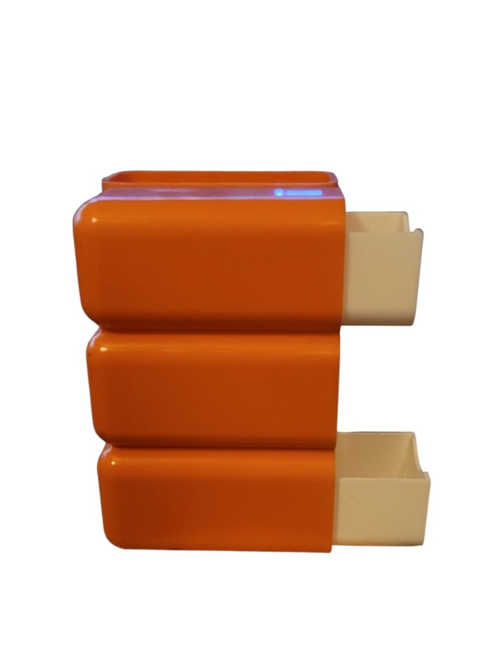 Orange Modular Desk Organizer with Cream Drawers - Picture 5 of 5